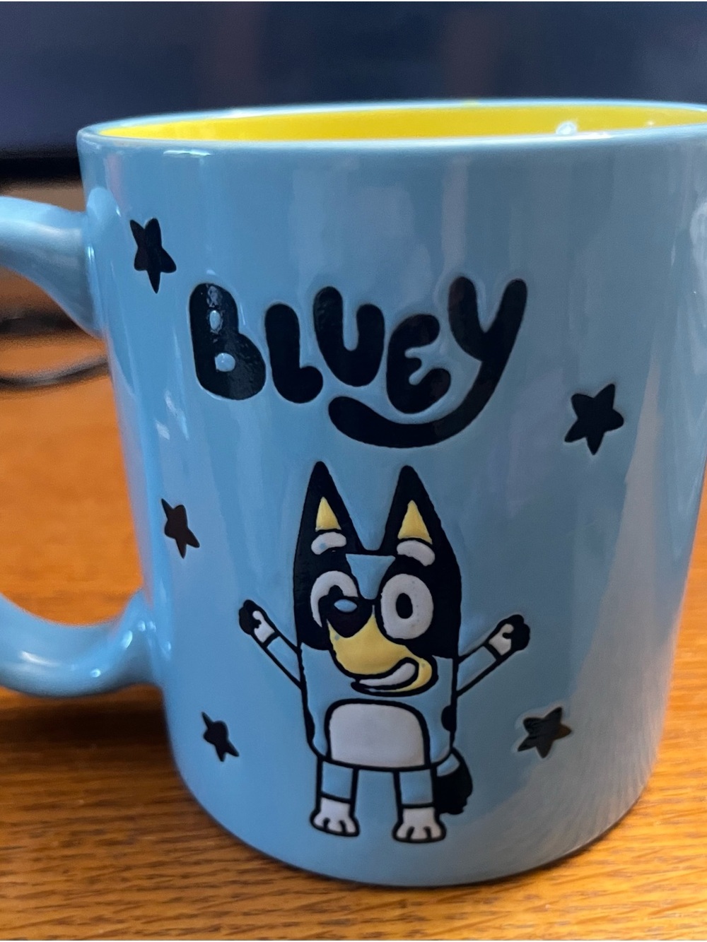 Blue and Yellow Cartoon Character Ceramic Coffee Mug - Picture 2 of 6